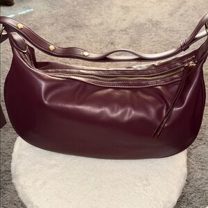 Elegant Burgundy Satchel